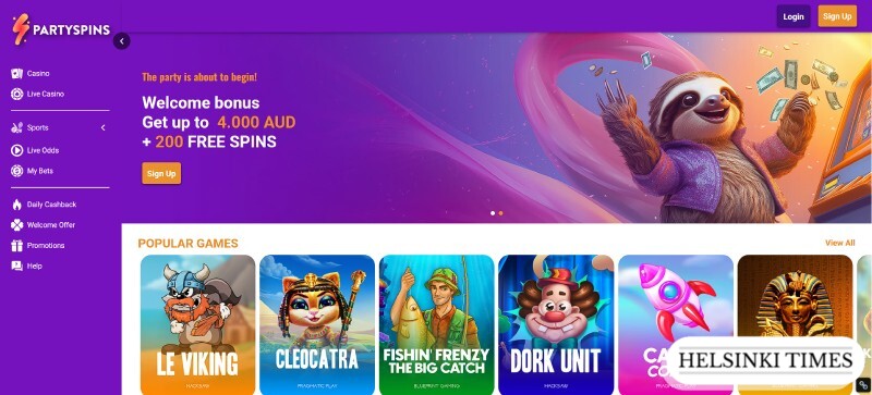 PartySpins casino review