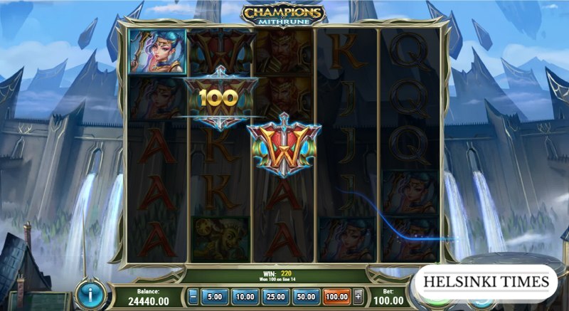 Champions of Mithrune pokies at casino site