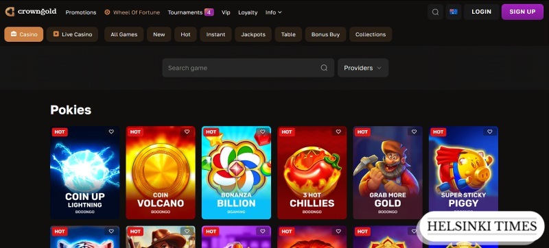 online pokies in casino