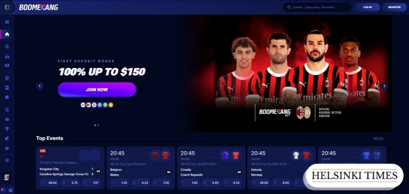 BoomerangBet Screenshot