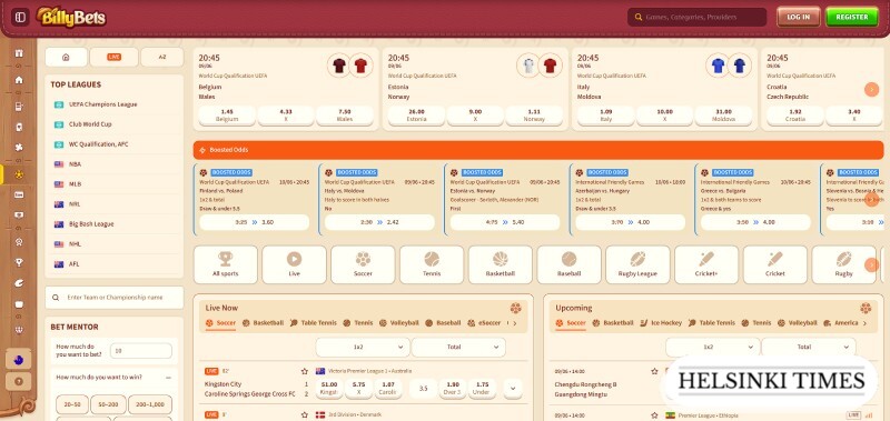 BillyBets Screenshot